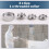Texture Sprayer Orifice Tip Set,3 Nozzle Tips,Threaded Collar for Wal-Board Drywall Texture-Pro 200 Hopper Machine 2