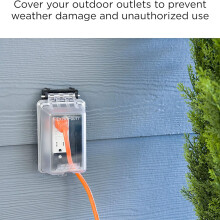 Outdoor Outlet Cover, Single Gang Outdoor Outlet Cover Enclosure, Electrical Box Waterproof Plug Covers