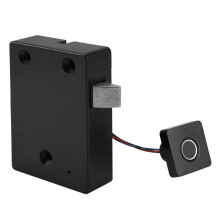 Biometric Fingerprint Lock Black Keyless Cabinet Lock  Drawer Locks(Equipped with A Control App)