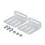 Adjustable Solar Panel Mounting Bracket 0-180 Tilt Adjustable PV Panel Bracket Solar PV Aluminum L Bracket for RV Roof 1