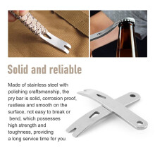 8 Pieces Pry Bar Stainless Steel Flat Bar Multifunction Small Pry Bar EDC Survival Opener Tool Set