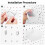12 Pieces Pegboard Plastic Bins Kit - Pegboard Bins with Hooks - Pegboard Accessories Workbench Bins Fits to Peg Board 6