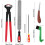 Kits de Ferramentas de Ferrador Profissional de 5 PeçAs com PinçA de Casco de 14 Polegadas, Ferramentas de Cuidado de Casco para Cavalos, Gado, 3