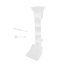 Mangeoire Multifonctionnelle de Capacité Tube D'Alimentation pour Aquarium Distributeur de Nourriture Anti-Collé Mangeoire à Poissons de