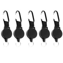 Retractable Keychain with Steel Wire Design,Multitool Carabiner Badge Holder,Keychain Clip Id Holder Regular Type