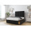 Comfort (3' Single, Black) Comfort Denver Plush Divan Bed Base 2 Drawers Same Side 26" Strutted Headboard 1