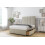 Comfort (4' Small Double, Cream) Comfort Denver Plush Divan Bed Base 2 Drawers Same Side 26" Strutted Headboard 1