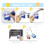 165 PCS Shrink Plastic Kit - 15 Shrink Plastic Films, 5 Patterned Sheets, 12 Colored Pencils, 130 Keychain Accessories 6