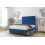 Comfort (3' Single, Navy) Comfort Denver Plush Divan Bed Base 2 Drawers Same Side 26" Strutted Headboard 1