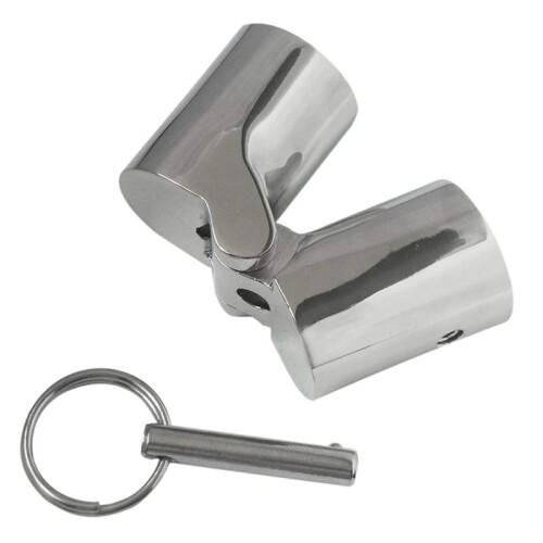 Pole Railing Mast Canopy Pull Pin Tube Pipe Swivel Coupling Connector Boat Hardware Accessories 25mm 2
