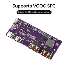 LED Dual USB Micro-Type/Type-C Mobile Power Bank Lead-Acid Lithium Battery Charger Module Support QC2.0/QC3.0/QC4.0 B
