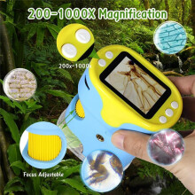 Handheld Digitale Microscoop voor Kinderen met 2 Inch HD-Scherm, 200-1000X Zakmicroscoop, Educatief Cadeau voor Kinderen