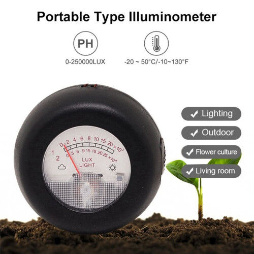 2 in 1 Illuminometers & Thermometer METER LUX Pointer Type Luxmeter Luminance Temperature Test Illuminometers 1