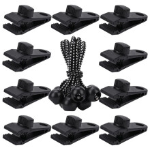 Tarp Clips Heavy Duty Lock Grip,20Pack Tarp Clamps,Shade Cloth Clips Fasteners,Pool Awning Cover Bungee Cords Clips