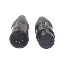 10PCS 5Pin XLR DIY Plug for DIY Welding of Various Audio Cables, Microphone Cables, Dmx Cables XLR 5Pin Female