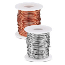 300 Ft 2 Rolls 18 Gauge Copper Wire Aluminum Wire  Wires for Sculpting, Armature, Jewelry Making, Gem Metal Wrap