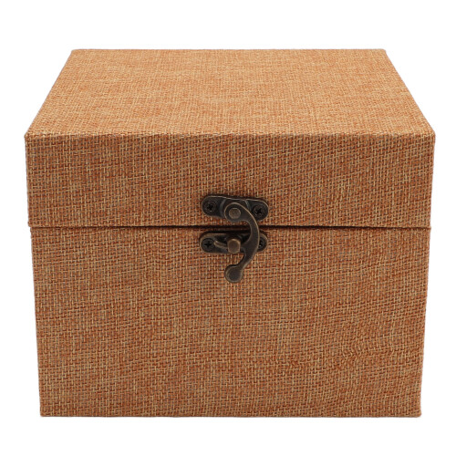 Shockproof Doll Head Storage Box for 16-16.5cm Earth Yellow 2