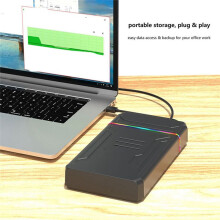 Hard Disk Enclosure to Type C Hard Drive Box with Led External HDD for 2.5 3.5 Inch Hard Disk to 6Gbps EU Plug