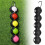 (Black) 5-Ball Silicone Golf Pouch for Easy ID 5