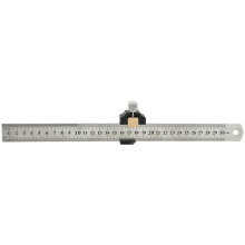 Steel Ruler Positioning Block Gauge 45degree Angle Marking Gauge Scriber Locator DIY Carpentry Scriber Tools