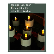 Solar LED Candles Light Outdoor Waterproof Flameless Solar Lights Rechargeable Candles for Wedding Garden Deco A