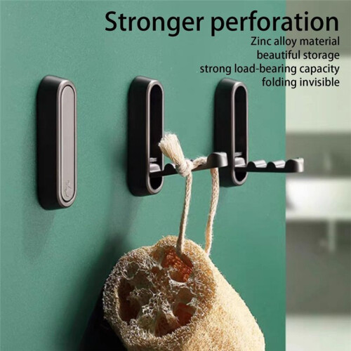 Hooks for Wall - Hooks for Hanging, Heavy Duty Wall Hooks, Purse Hook for Wall, No Drill Suction Hooks Grey 2