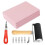 Rubber Block Stamp Carving Kit, 4 Pack with Cutting Tools and Brayer Roller, for Printmaking Crafts 1