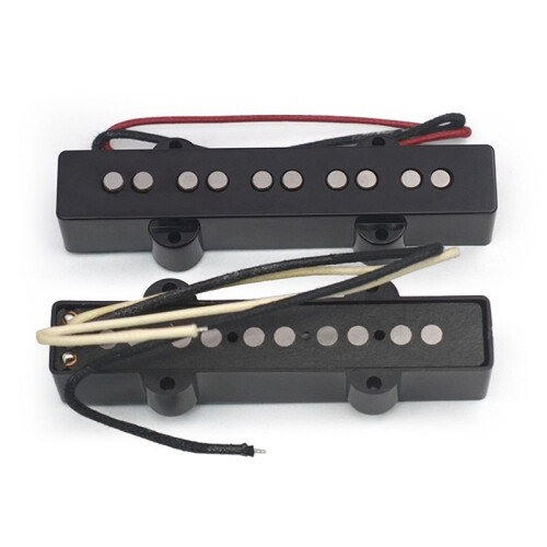 Pick- Basse Électrique à Cinq Cordes, Pick- Ouvert à Simple Bobine, Pick- à Manche Noir 1