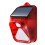 Waterproof Solar Powered Alarm Light Motion Sensor Detector Siren Strobe Alarm 2
