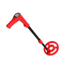 MD1009 Handmetalldetektor für Den Außenbereich, Münzortungsgerät, Unterirdischer Outdoor-Wissenschaftsdetektor, Metallsucher, Rot