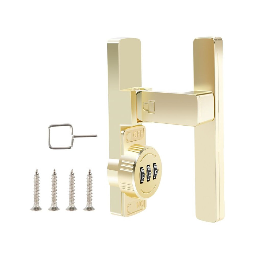 Barn Door Lock, Flip Lock With 3 Digit Combination,90 Degree Sliding Door Password Locks (90) 6032048581269
