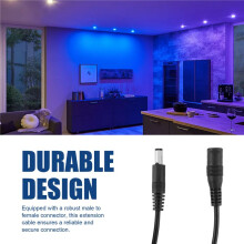 Power Extension Cable Connector Extension Cord Jack Adapter Lead Cable DC5521 Connector Male to Female 10M