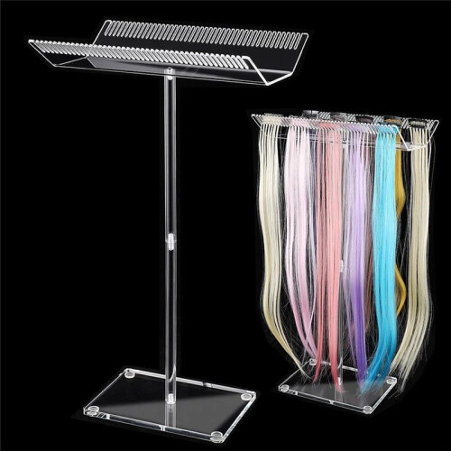 Supporto per Extension per Capelli In Acrilico, Strumento per Styling Parrucche, Gancio per Capelli, Display, Supporto per Separatore per Capelli 2