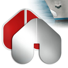 2 Peças de Proteção de Arco de Aço Inoxidável para Barcos, Protetor de Arco de com Proteção de Quilha de Adesiva para Proteger Barcos e