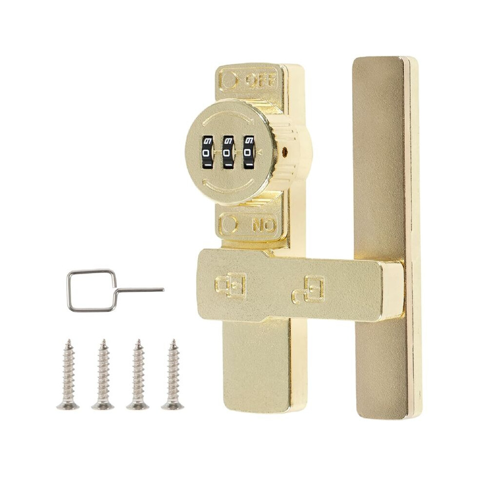 Barn Door Lock, Flip Lock With 3 Digit Combination,180 Degree Sliding Door Password Locks (180) 4711212504045
