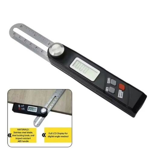 Stainless Steel Digital Protractor Gauge 360 Degree Electronic Level Digital Angle Finder Protractor Measuring Tool 2