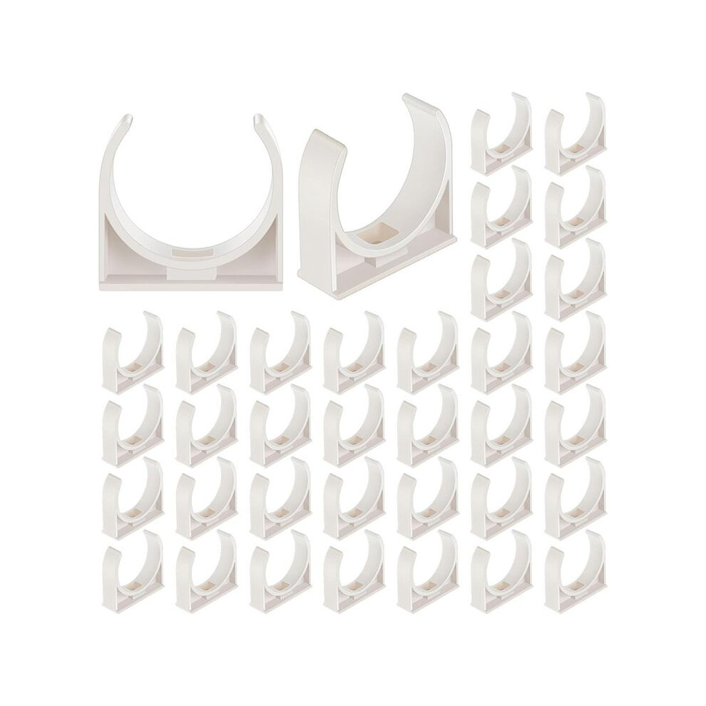 50 Pack 2 Inch U-Shaped Pvc Water Pipe Clamps Clips Pipe Hangers Holder Pex Tubing Clamps Plastic Water Pipes Support 4713113285542
