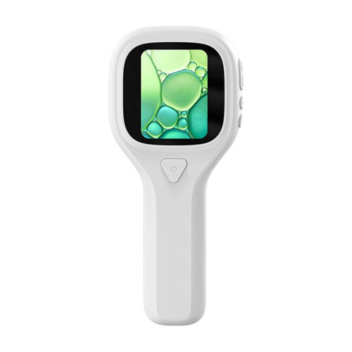Microscópio Digital Portátil com Lupa e Luzes LED, Tela USB de 2,0 Polegadas, Inspeção Têxtil com Impressão de Chip, Branco