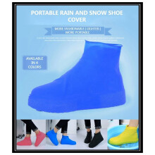 Anti-Slip Latex Shoe Covers Reusable Non-Slip Waterproof Wear-Resistant Rainy Day Outdoor Boots Protective Covers White
