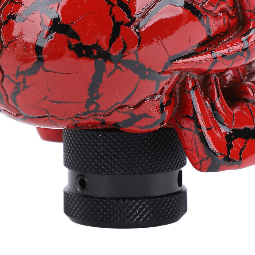 Samurai Skull Gear Knob Resin Red 7055741358975