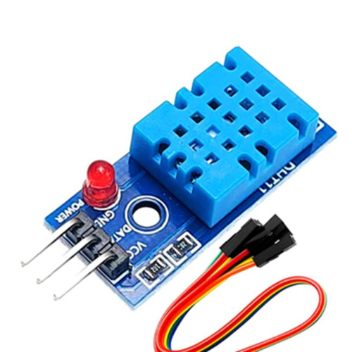 6 Set Temperature Humidity Sensor Module Digital Temperature Humidity Sensor 3.3V-5V with Wires, DHT11 1