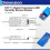 6 Set Temperature Humidity Sensor Module Digital Temperature Humidity Sensor 3.3V-5V with Wires, DHT11 4