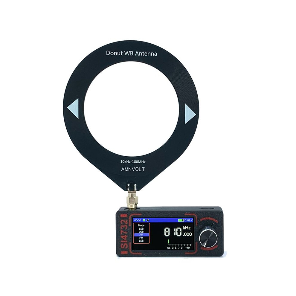 Upgraded 0.5-108 Mhz Version Of Si4732 Full-Band Dsp Radio,Receiver,Pocket Radio, Supports Fm Am And Ssb Mode Black 6033972718592