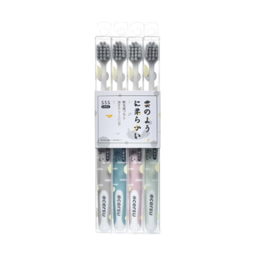 4-Pack Soft Bristle Toothbrushes for Adults 1