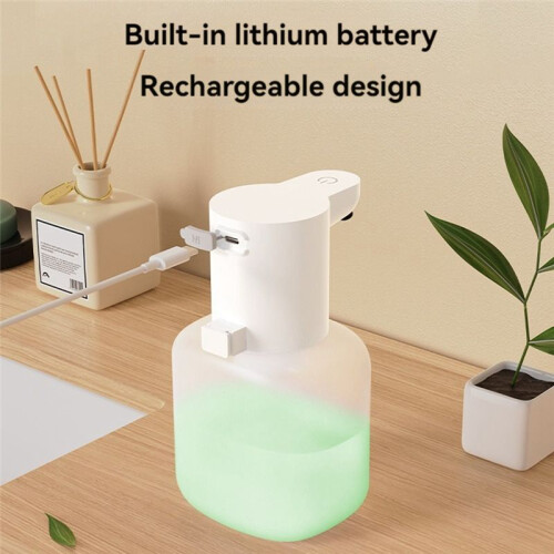 Automatic Soap Dispenser Touchless Foaming Soap Dispenser 550ml USB Rechargeable Adjustable Foam Soap Dispenser Black 2