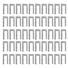 50PCS U-Type Stainless Steel Protection Double Spike Gasket Solar Conductive Plate Photovoltaic Support