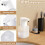 Automatic Soap Dispenser Touchless Foaming Soap Dispenser 550ml USB Rechargeable Adjustable Foam Soap Dispenser White 8