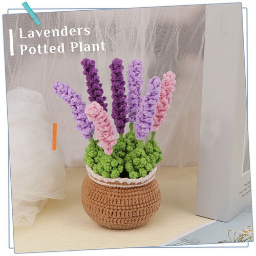 Crochet Kit DIY Lavender Crochet Kit with Needles Plush Doll Easy 2