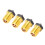 4PCS PTFE Coated Brass Nozzles for 3D Printer 0.4mm High Flow 1
