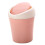 Mini-Desktop-Abfalleimer pink, Kunststoff, Schwingdeckel 2